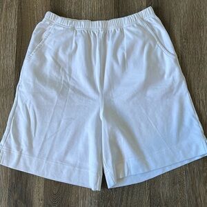 Vintage Blair Cotton Blend Mom Shorts Super High Rise Pull On Athletic White
